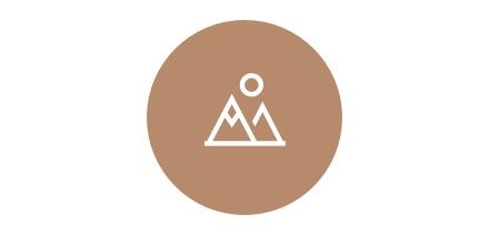 Pictogramme logo montagne