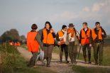 groupe chasseurs en battue