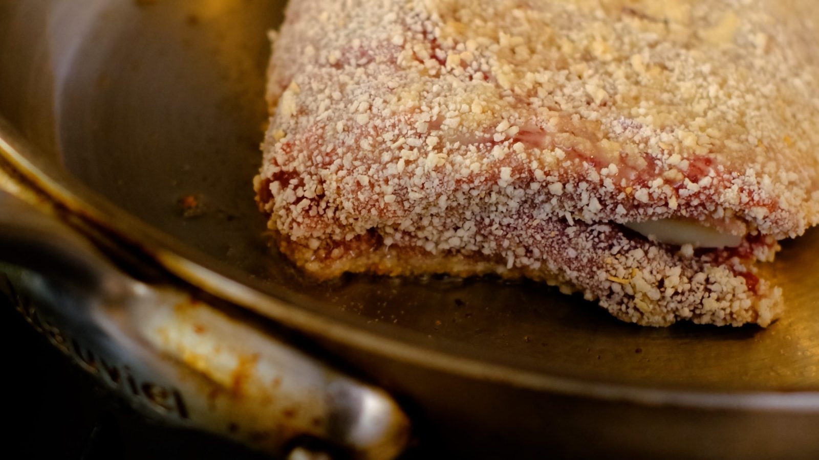 Cuisson du cordon bleu de sanglier à la poêle