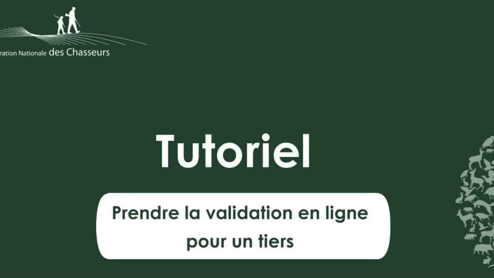 Prendre une validation pour un tiers