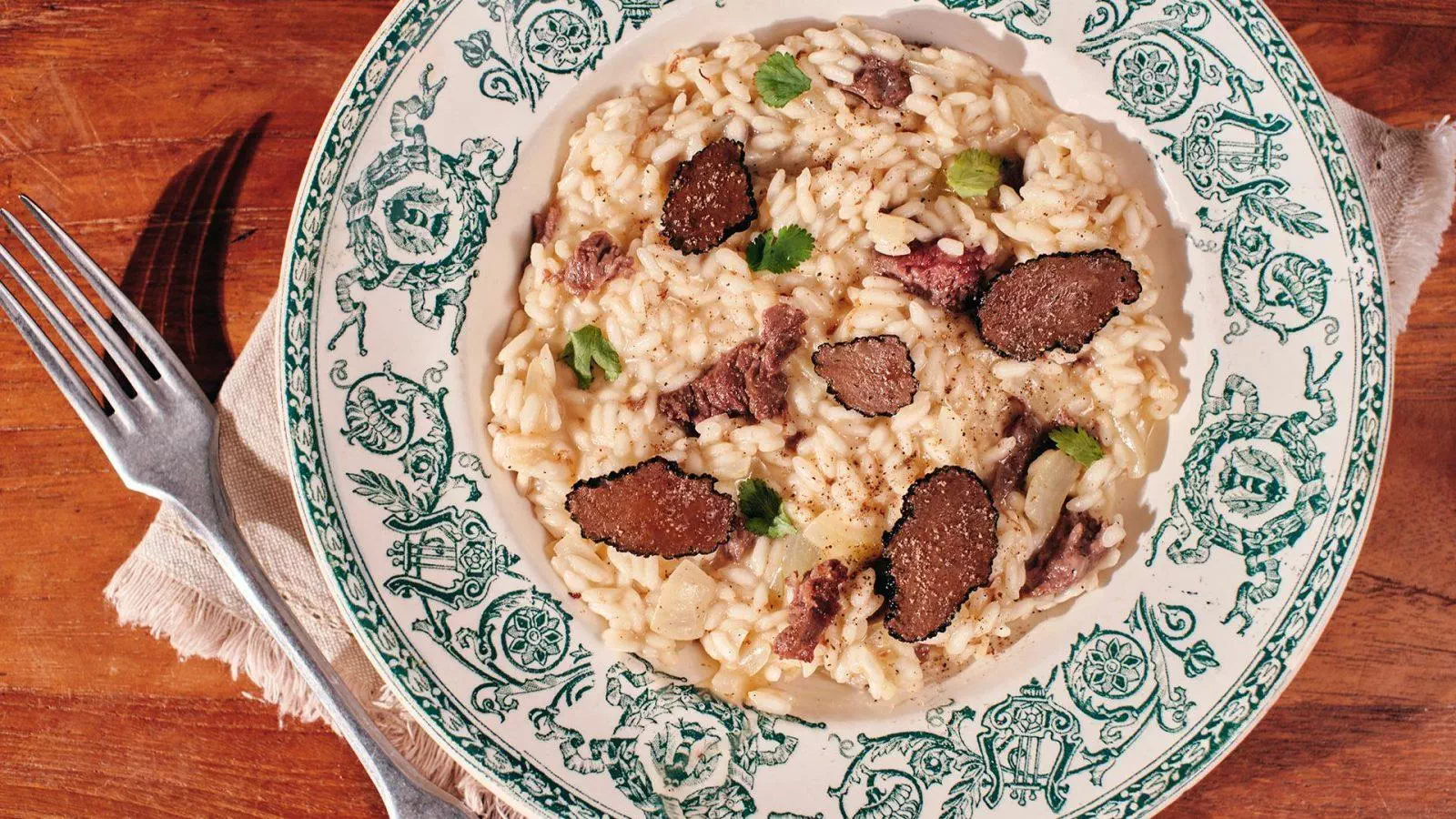Risotto de chevreuil à la truffe