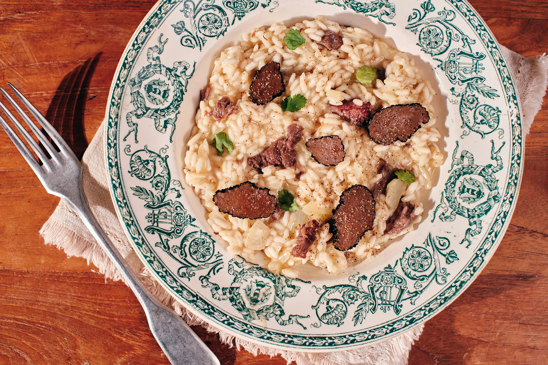 Risotto de chevreuil à la truffe