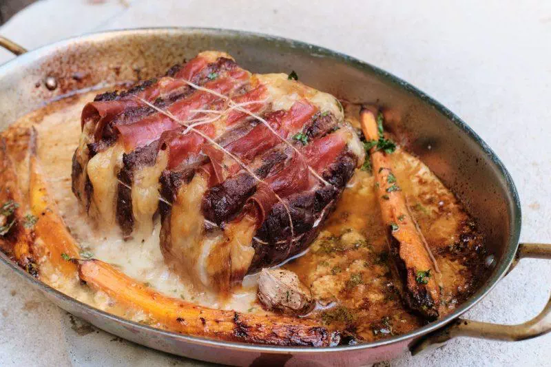 Rôti de cerf façon Orloff